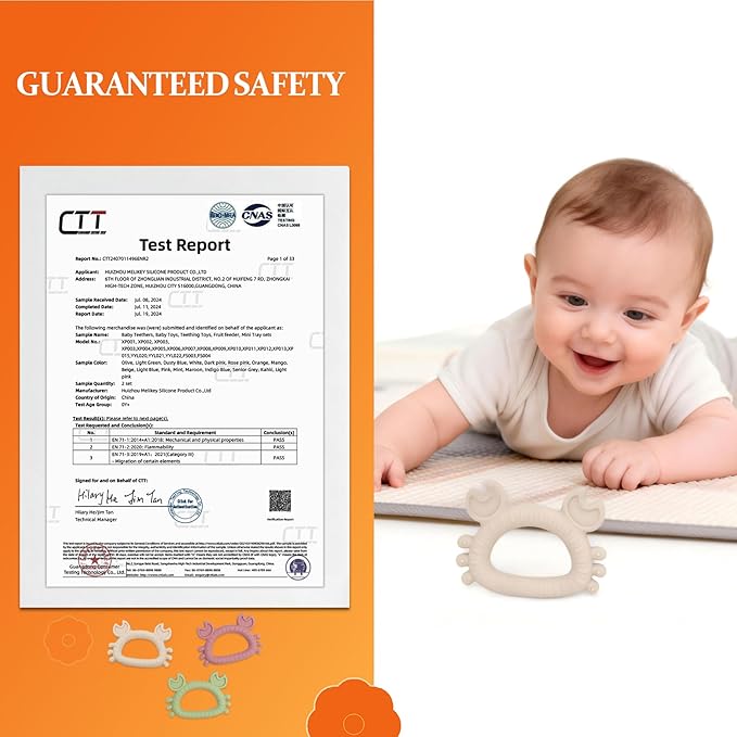 Easter Teething Toys for Newborns 0-3-6Months Food-Grade Silicone BPA-Free Anti-Choking One-Piece Design Soft & Non-Toxic First Teether for Tiny Hands Easy Grip, Gentle Gum Massage, Multi-Color 3-Pack