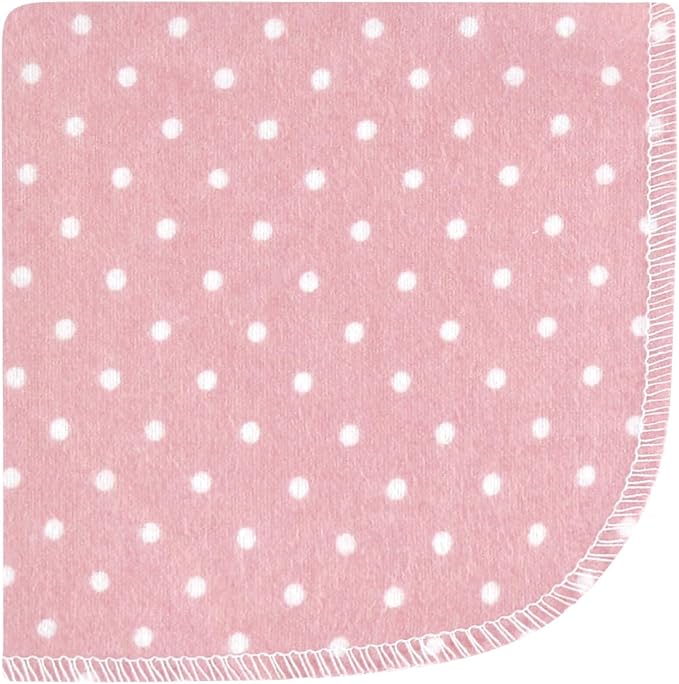 Hudson Baby Unisex Baby Flannel Washcloths, Blush Navy Floral 10Pk, One Size