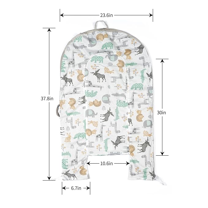 Cotton Baby Recliner Replacement Cover, Newborn Crib Cover Breathable Machine Washable