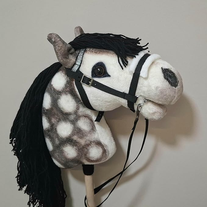 Dapple Hobby Horse on a Stick Horse for Children Toy Horse on Stick