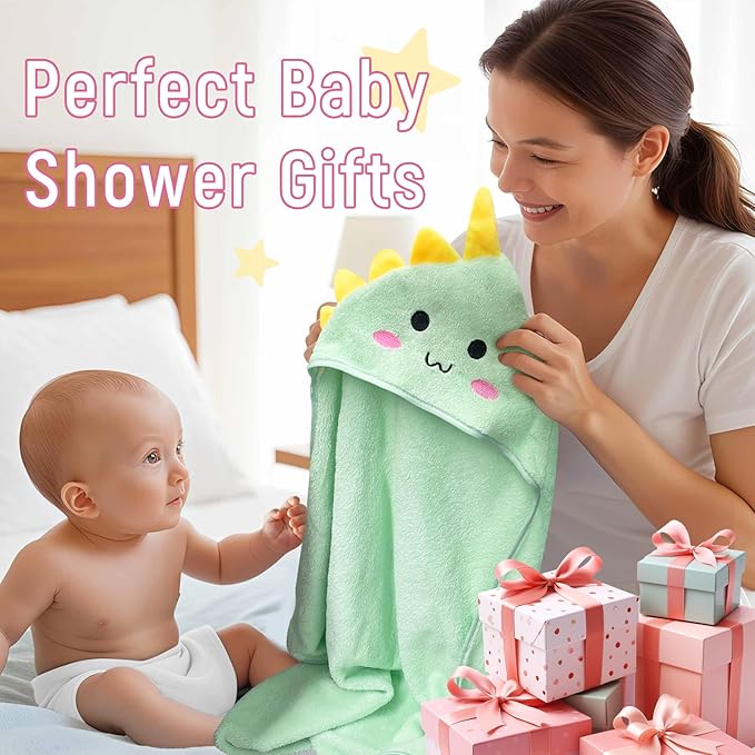 Personalized Baby Towels Hooded with Name, Custom Toddler Coral Velvet Fleece Bath Towel with Hood for Girl Boy, Customized Newborn Gifts - Printed (Blue Puppy)