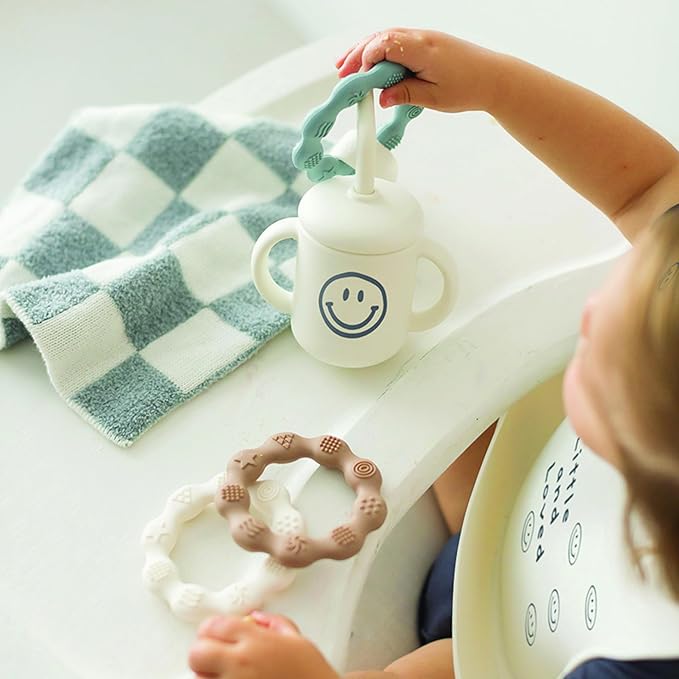 Stephan Baby Plush Blankets - Soft Absorbent Blankie with Paci-Clip for Pacifiers and Teething Toys, 9" Square, Checkerboard