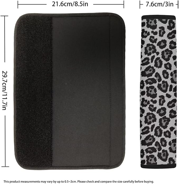 Seat Belt Cover Pad 2 Pack Soft Car Seat Shoulder Strap Pads Seatbelt Strap Cover Auto Seat Belt Covers Seatbelt Shoulder Pad Cheetah Print Car Accessories