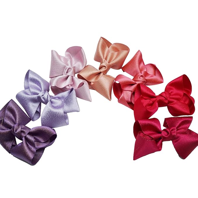 3 Inch Baby Girl Hair Bows Clips Hairpin Headwear Little Teen Toddler Girls Kids Teens Toddlers Hair Accessories - Set of 2 (Green)