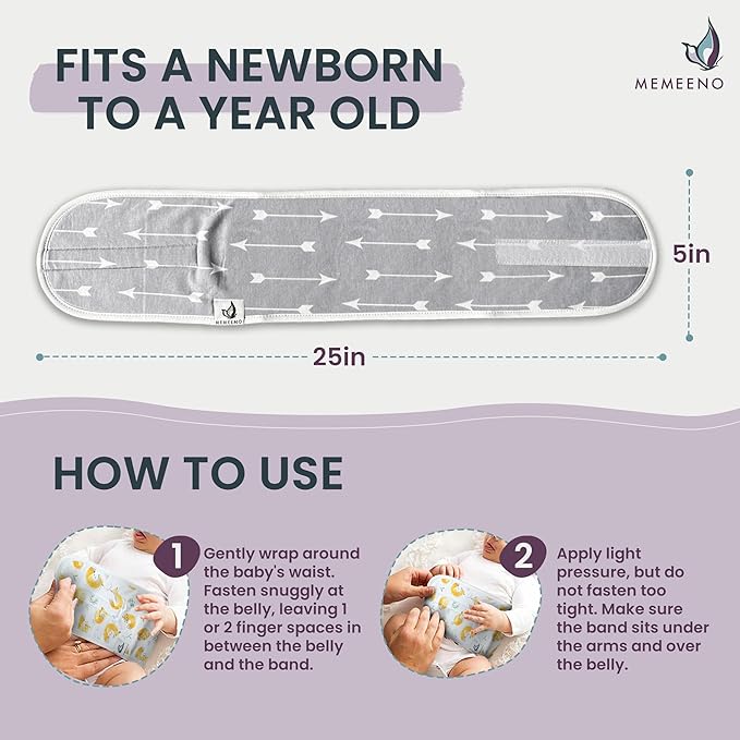 Baby Belly Band - Arrows: Colic & Gas Relief