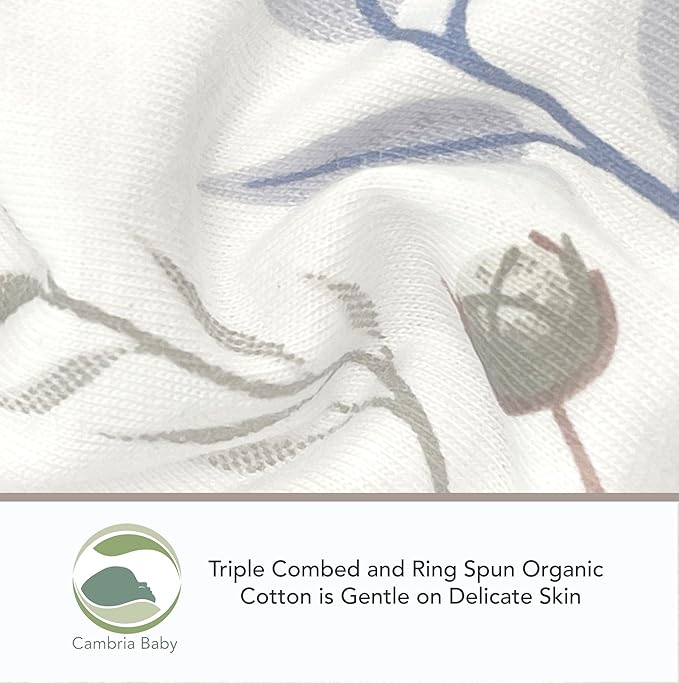 100% Organic Cotton Fitted Travel Crib Sheets, Perfectly Compatible with Guava Lotus, BabyBjorn, Dream On Me and All mattresses 22-26" Wide by 40-44" Long. Strap Holes in Corners. 2 Pk