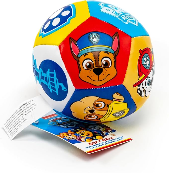 ODS Paw Patrol - Baby Ball Ultra Soft Soft Ball 12.7 cm in Faux Leather, Ideal as an Early Childhood Toy