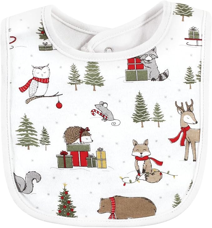Hudson Baby Unisex Baby Cotton Bib and Headband Set