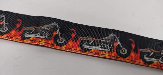 Motorcycles and Flames Clip Strap