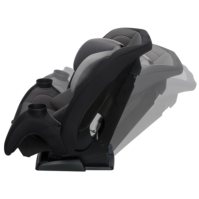 Safety 1st TriMate 3-in-1 Convertible Car Seat, Slim Fit, Infant to Big Kid Car Seat, Easy-Install Harness, Machine-Washable Cover, Dishwasher-Safe Cup Holders, 5-100 lbs, Sharkskin