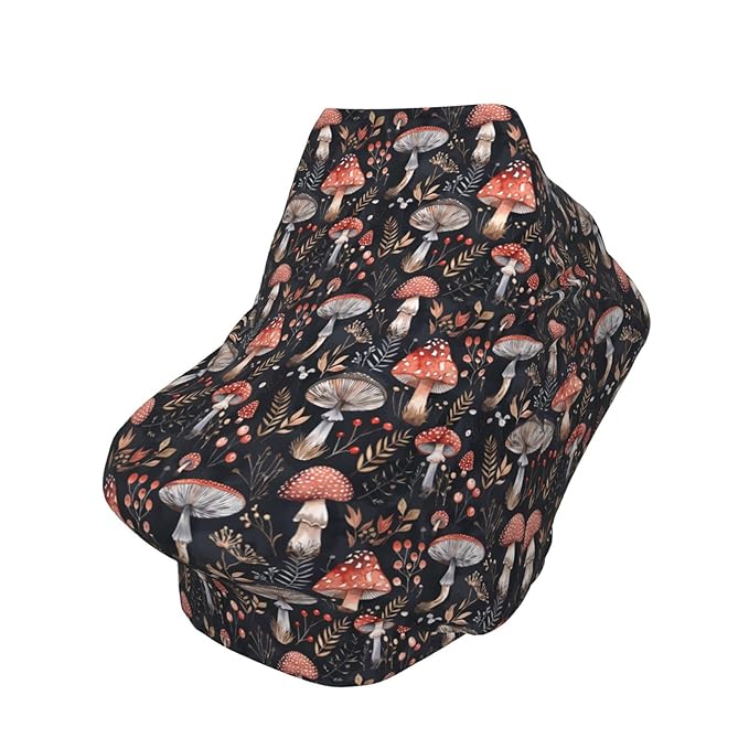 Mushroom Baby Car Seat Cover, Multi Use Stroller Cover, Mushroom Baby Stuff