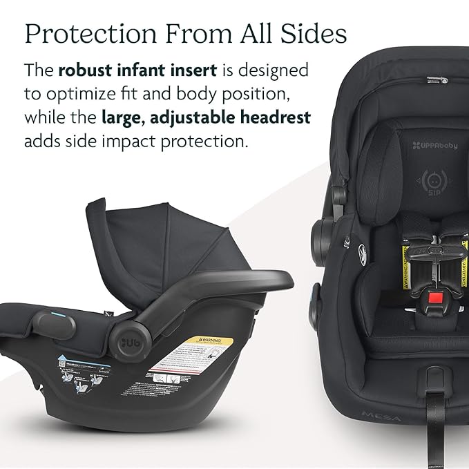 UPPAbaby Travel System, Includes Cruz V2 Stroller + Mesa V2 Car Seat Combo/Toddler Seat, Bumper Bar, Bug Shield, Rain Shield, Car Seat, Base + Robust Infant Insert Included/Greyson (Charcoal Mélange)