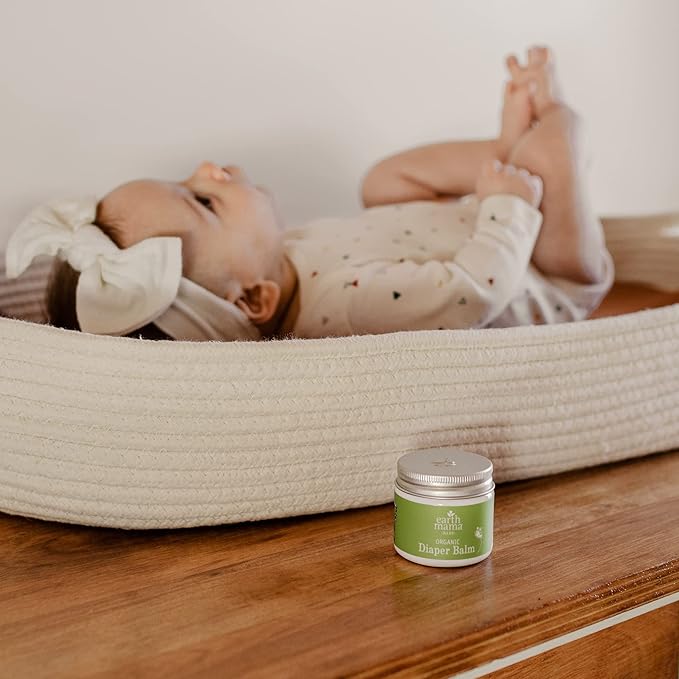 Earth Mama Organic Diaper Balm Multipurpose Baby Ointment | EWG Verified, Petroleum & Fragrance-Free with Calendula for Sensitive Skin, 2-Fluid Ounce (4-Pack)