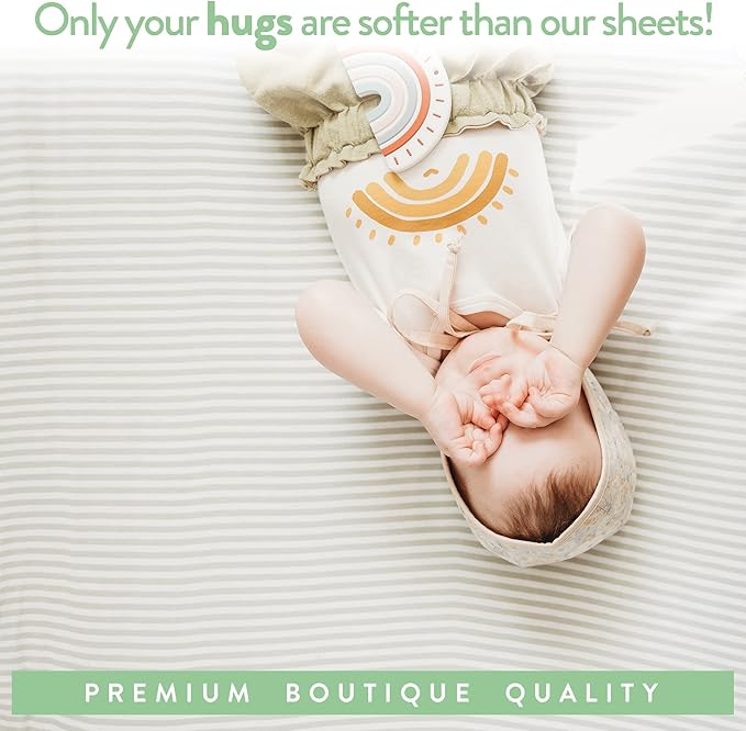Fitted Pack and Play Sheets Compatible ith Graco Pack n Play and Other 27 x 39 Inch Playard Mattress Pad – Heather Grey – 2 Pack