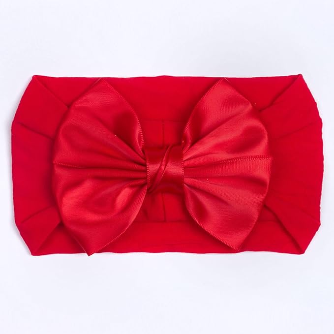 Red Flower Headband for Baby Girls Valentines Hair Band Hair Accessories for Toddler Christmas Headbands TSFD23 (Red Pink, One Size)