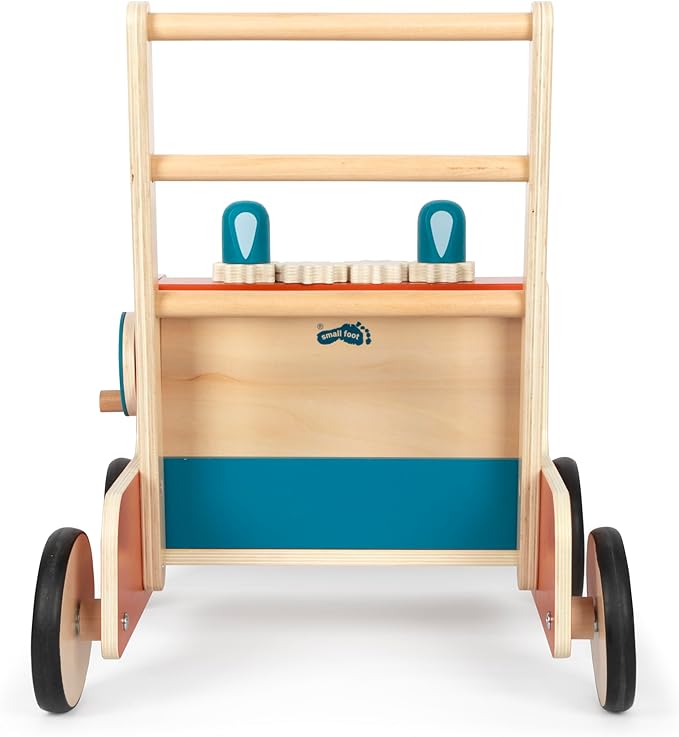 small foot 12540 Firefighter Walker Wood Modern for Firefighter Fans Children from 12 Months