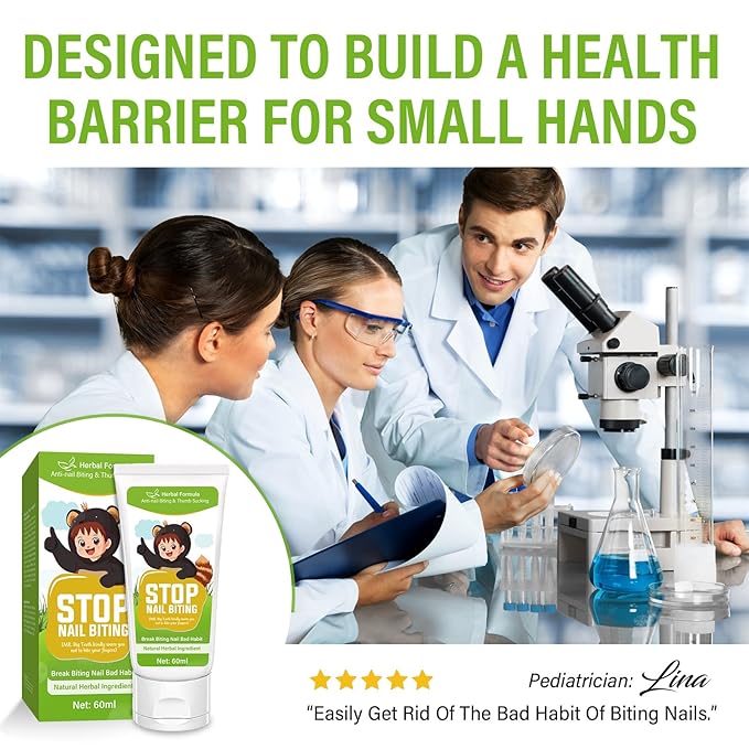 Nail Biting Prevention for Kids, Effective Thumb Sucking Deterrent for Toddlers, Bitter Nail Biting Prevention for Kids to Stop Habit, Long-Lasting Formula