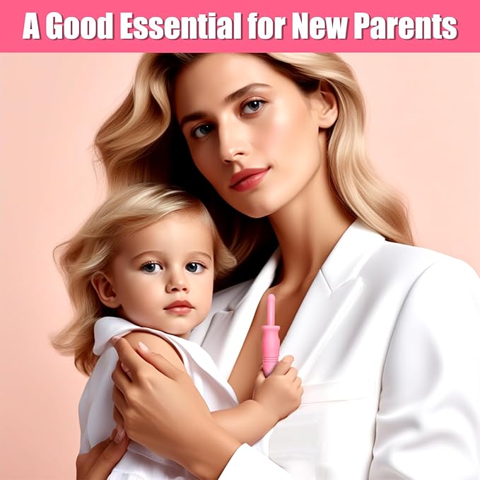 Gas and Colic Reliever for Babies, Effective Instant Constipation Relief for Babies, Natural Solution for Baby Colic and Gas Relief (20 Count, Pink)