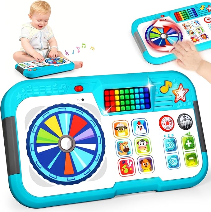 Baby DJ Toys for 6-12 Months, DJ Table for Baby 1 Year Old Boys Girls, Interactive Early Development Toy, Christmas Birthday Gifts for Toddlers