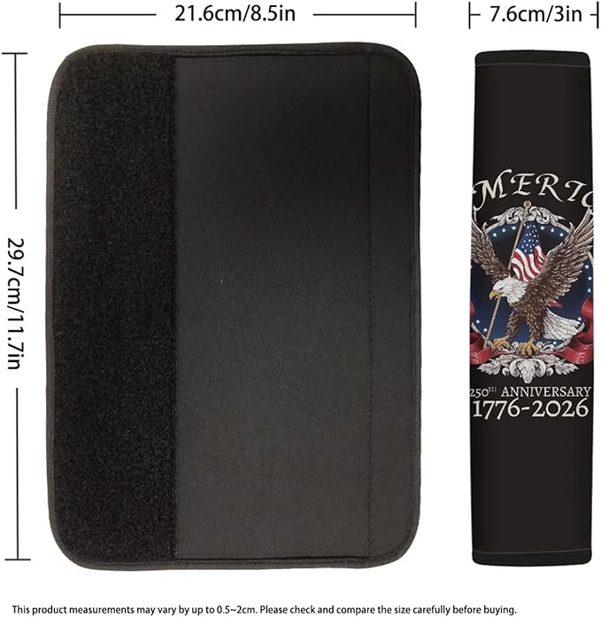 AFPANQZ Car Seat Belt Cover for Women Mens Pads Drivers Shoulder Protetion Eagle 250 Years Car Seats Accessories Vehicle Auto Seatbelt Cushion Pads Universal Fit