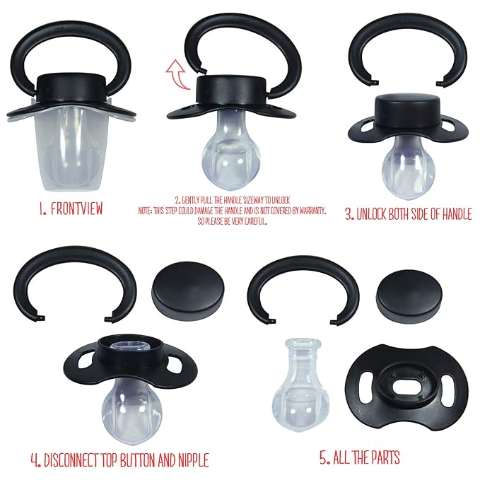 LittleForBig Adult Sized Pacifier Nipple Value Pack