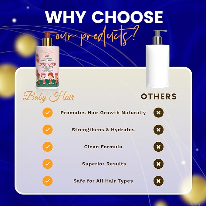 Baby Hair Kids: Vegan Strawberry & Mineral Granules Conditioner