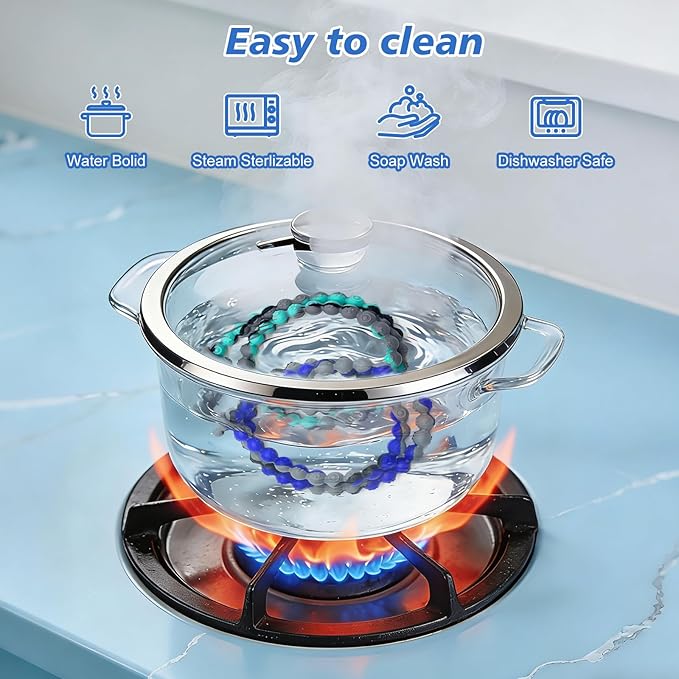 Chew Necklaces Designed for Nail Biting Silicone Necklaces Suitable for Autism, ADHD, and SPD Fidget Oral Chew Toys Sensory Needs in Children and Adults Chewy Necklace Sensory Toys
