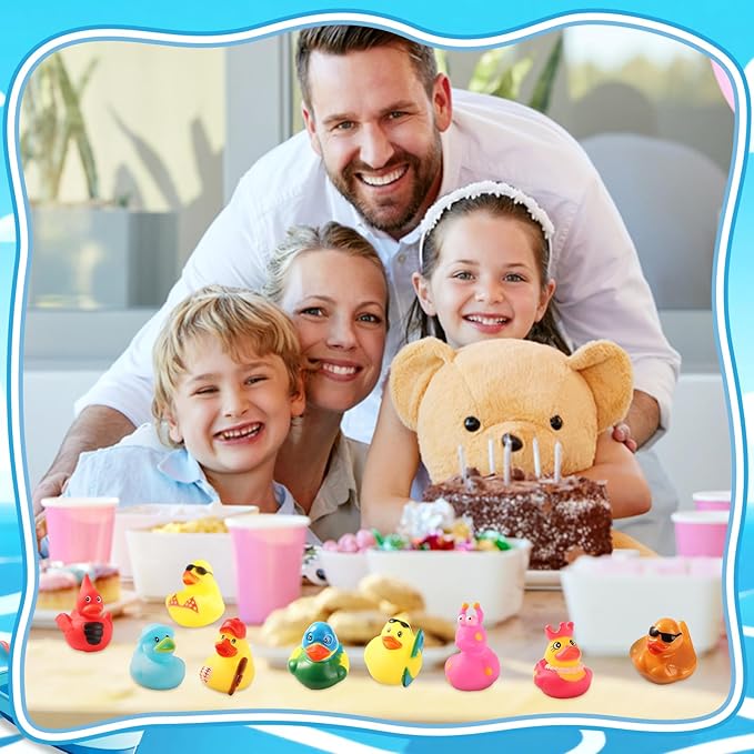 110 Pieces Cruise Rubber Ducks Hiding Kits Includes 35Pcs Cruising Duck 35 Cruising Ducks Tags 40 Rubber Bands for Cruise Ship Duck Ducking Essentials