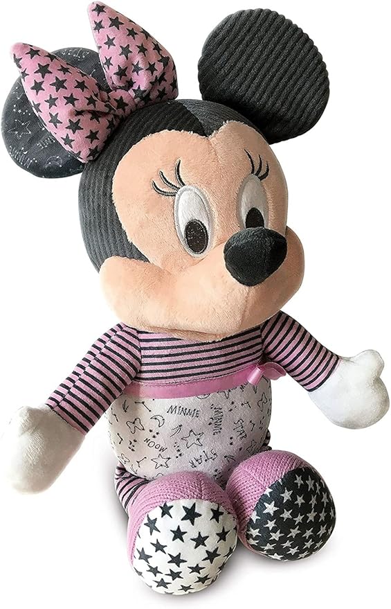 Clementoni 17395 Disney Baby Minnie Goodnight Plush-Educational Toy for Toddlers