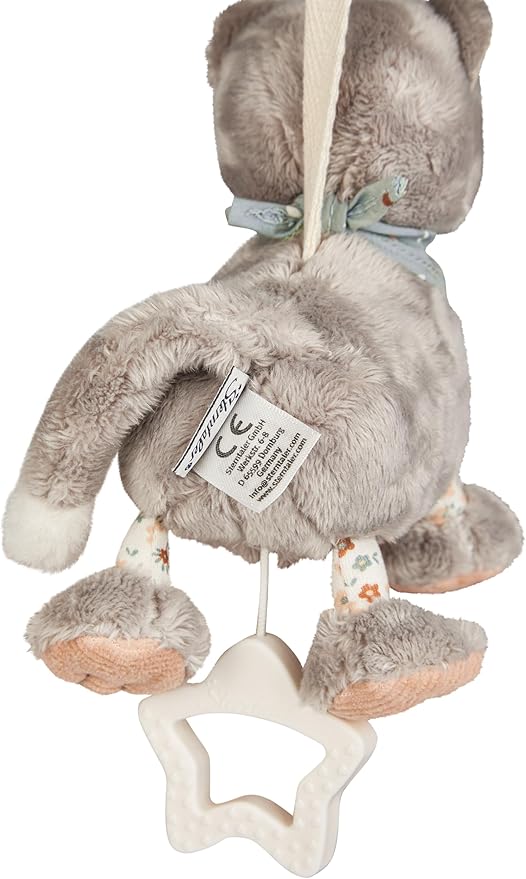Gray Cat Lilly Soft Musical Toy, Small by Sterntaler