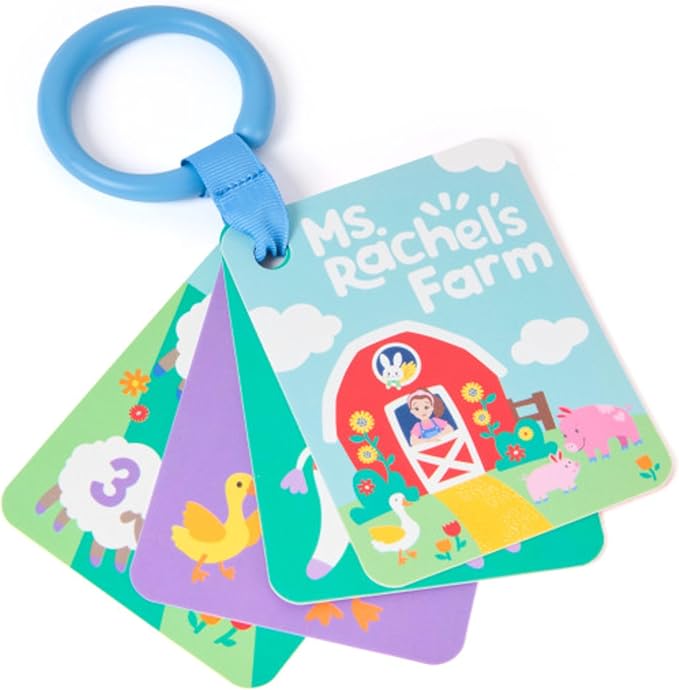 Ms. Rachel Official Farm Friends Baby Registry Gift Set with Plush, Animals Cards & Finger Puppet, Educational Toys & Baby Toys for Girls & Boys Ages 0+ (Amazon Exclusive)