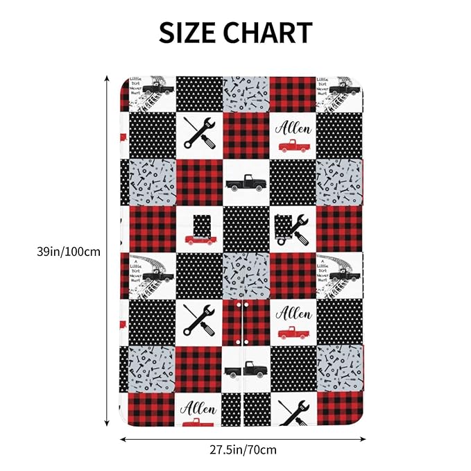 Personalized Trucks Baby Car Seat Canopy for Babies with Name, Custom Mechanic Car Seat Covers for Boys, Peekaboo Opening Minky Nursing Cover Infant Car Seat Canopies for Newborn