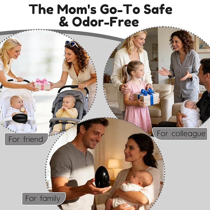 Portable Baby Stroller Rocker, Hands-Free Automatic Rocker & Sleep Soother with Adjustable Speed, USB Rechargeable Rocking Device Fits Most Strollers, Prams and Car Seats