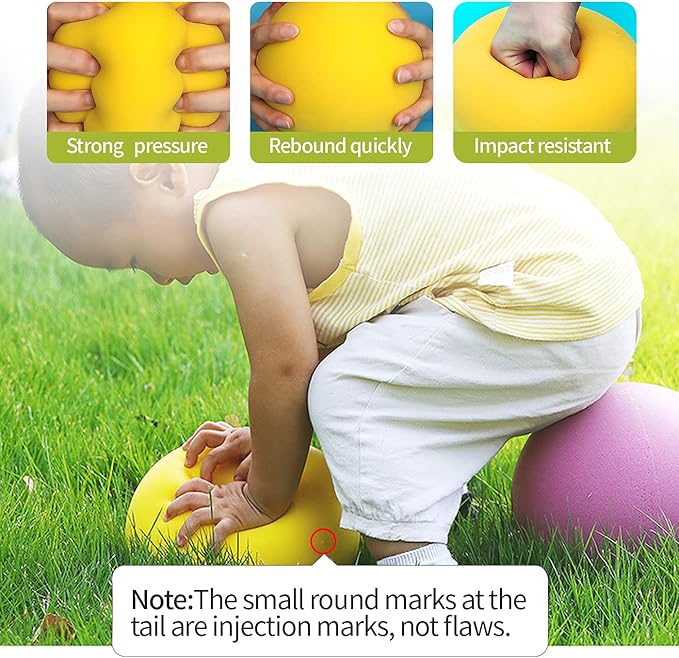 7-Inch Uncoated High Density Foam Ball - for Over 3 Years Old Kids Foam Sports Balls - Soft and Bouncy, Lightweight and Easy to Grasp Foam Silent Balls are Safe for Younger Children