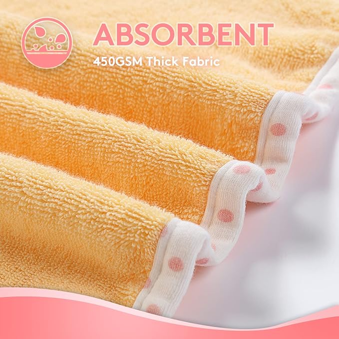 TBEZY Baby Hooded Towel with Unique Animal Design Ultra Soft Thick Cotton Bath Towel for Newborn (Chick)