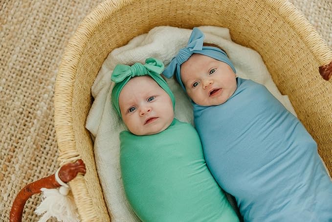 Copper Pearl Baby Bows: Stylish Headbands for Baby Girls, Premium Soft and Stretchy Baby Headbands, Perfect for Newborns, Trendy Designs - Leif