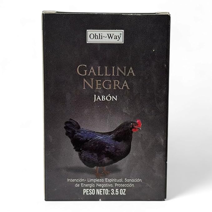 Black Chicken Soap 100g – Spiritual Cleansing & Protection Bar | Gallina Negra Jabon for Negativity Removal