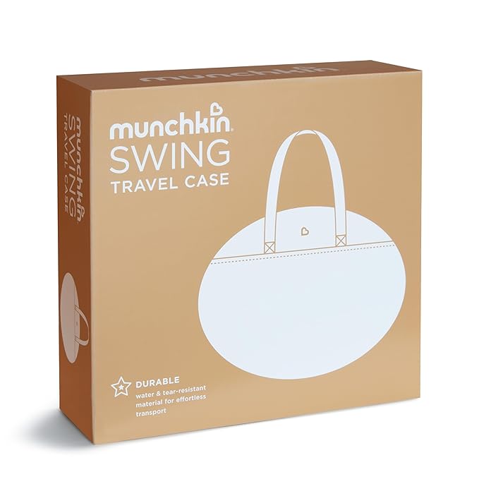 Munchkin Baby Swing Travel Carrying Case with Handles, Grey