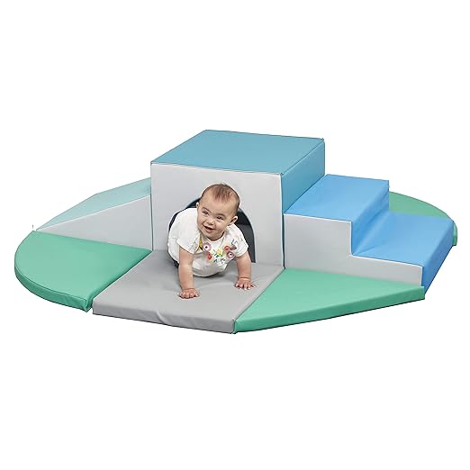 ECR4Kids SoftZone Lincoln Tunnel Climber, Toddler Playset, Contemporary, 9-Piece