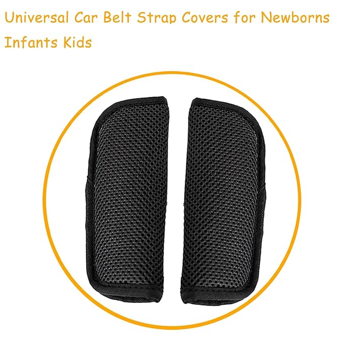 2 Pack Comfortable Seat Straps Shoulder for Kids,Universal Belt Strap Covers for Newborns Infants Kids,Seatbelt Holder Pad for High Chairs