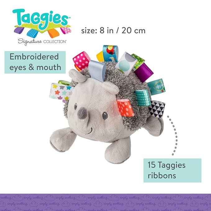 Mary Meyer Taggies Soft Toy, Heather Hedgehog, 8 Inch (Pack of 1)