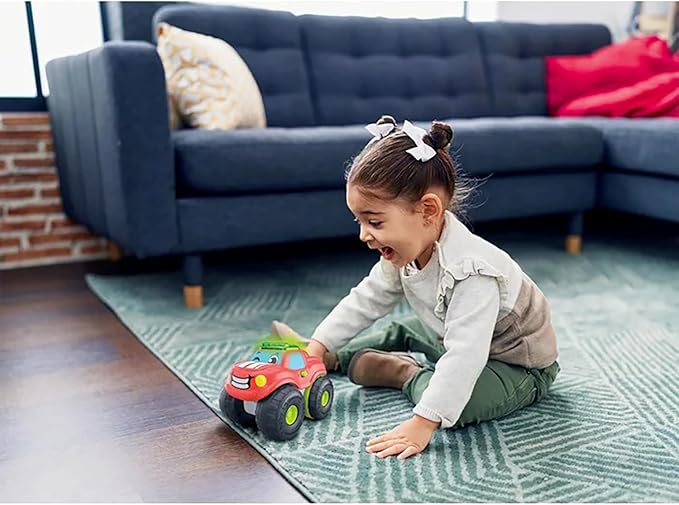 Clementoni Baby Lion Pick-up, Child Car 1-4 Years, Early Childhood Game, Off-Road with Sounds and Mermaids, Stimulates Manuality, Sight and Hearing, Made in Italy, Italian Language, 17500