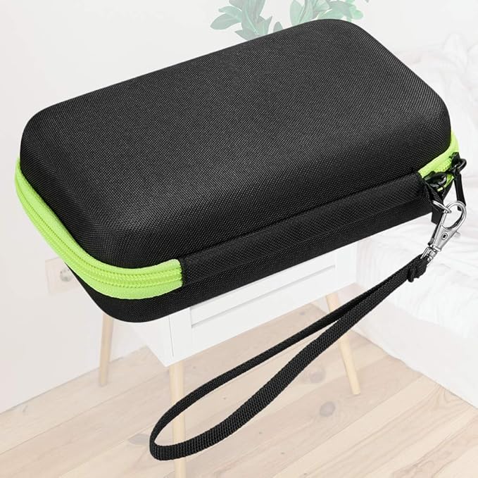 EXCEART Storage Bag Eva Hard Case Shockproof Protective Carrying Case with Lanyard for Non-Contact 7.87X4.92X2.48 Inches