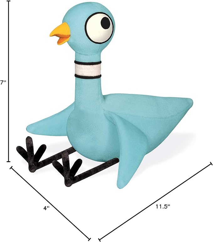 YOTTOY Mo Willems Collection | Pigeon Soft Stuffed Animal Plush Toy (w/ Mo Willems’s Voice) - 11.5”