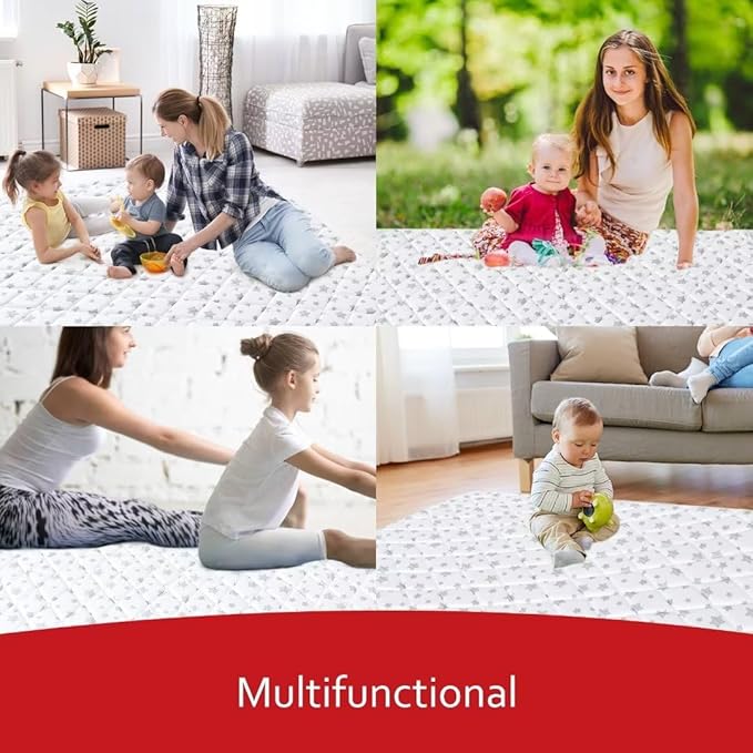 Moonsea Premium Foam Baby Play Mat, 71''x59'' Playpen Mat, One-Piece Crawling Mat for Babies, Infant and Toddler, Baby Floor Play Mat