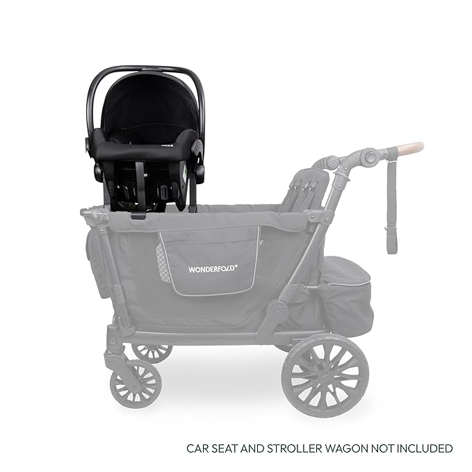 WONDERFOLD Infant Car Seat Adapter for Cybex, Nuna, Maxi-COSI Car Seat - Full 360-Degree Rotation, Easy to Install & Folds with Wagon Stroller, L2 Series