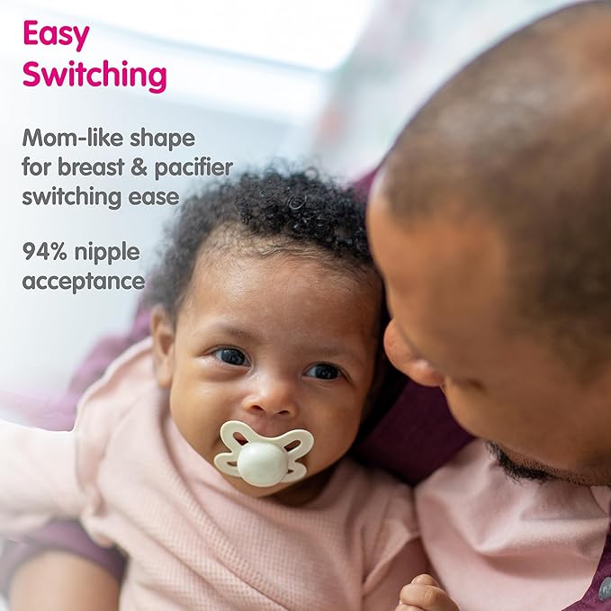 MAM Original Matte Baby Pacifier, Nipple Shape Helps Promote Healthy Oral Development & Original Start Matte Newborn Baby Pacifier, Best Pacifier for Breastfed Babies