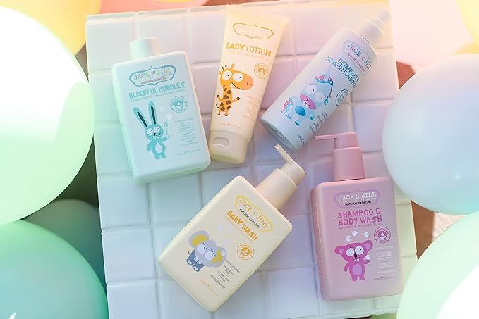 Jack N' Jill Natural Bathtime Baby Lotion - Fragrance Free Baby Lotion, Hypoallergenic, Dermatologically Tested, Unscented Body Lotion, Baby Lotion for Newborns, Vegan - 100 mL (Pack of 1)