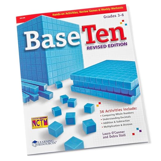 hand2mind Blue Plastic Base Ten Blocks Complete Set, Place Value Blocks, Counting Cubes for Kids Math, Base Ten Blocks Classroom Set, Math Blocks Kindergarten, Base 10 Math Manipulatives (Set of 644)