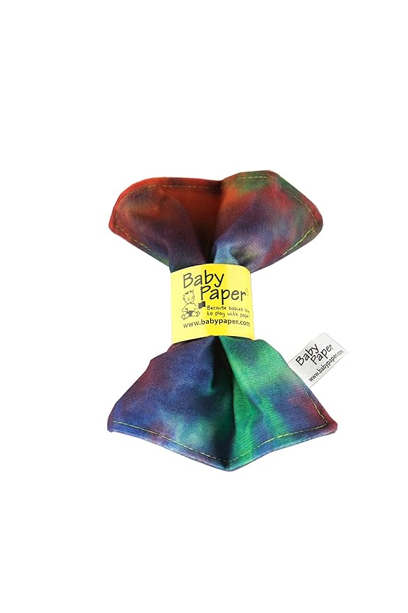 Original Baby Paper - Crinkle Teether and Sensory Toy for Babies and Infants | Tie Dye | Non-Toxic, Washable | Great for Baby Showers